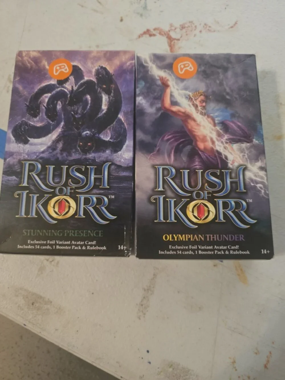 RUSH OF IKORR Act 1 Starter Decks Stunning Presence Olympian Thunder NEW/Sealed - Picture 1 of 6